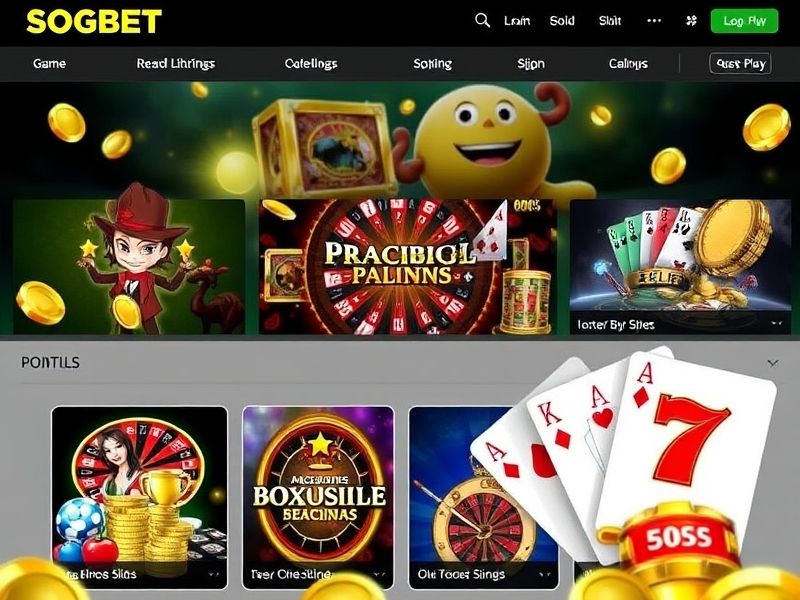 Welcome to Sogbet.com, your premier online gambling destination. Discover a vast selection of casino games, expert sports betting tips, exclusive bonuses, and access to trusted, transparent gaming. Start playing today to claim welcome offers and elevate your betting experience!